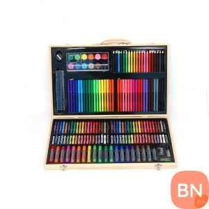 180新木盒绘画套装小孩学生水彩笔套盒美术画画文具用品礼盒